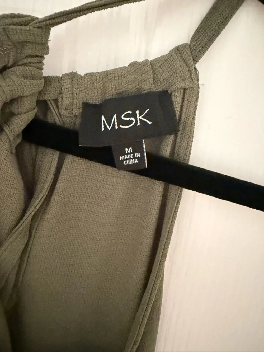 MSK Olive Green Tiered Maxi Dress - Picture 7 of 7